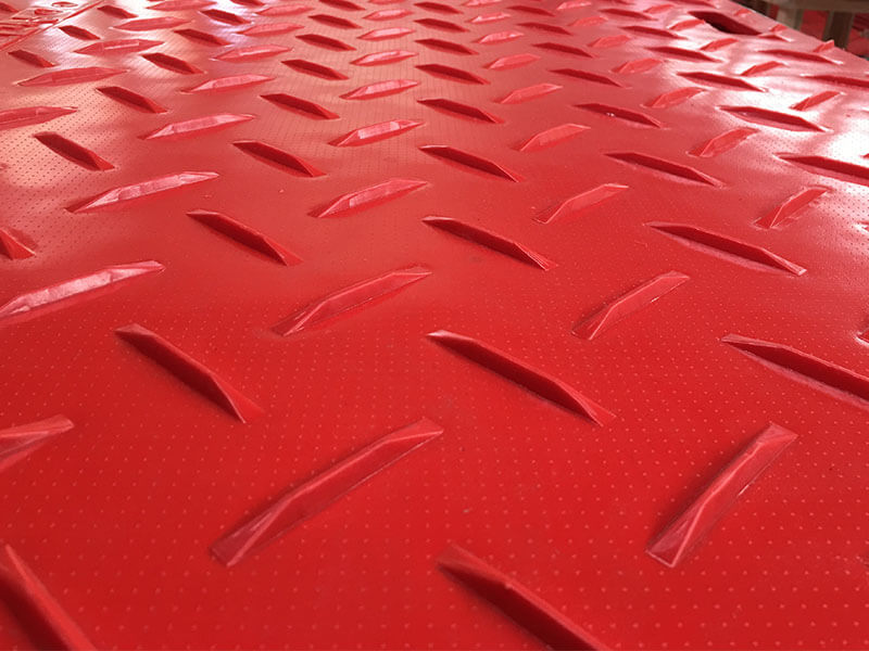 Red Ground Protection Mat