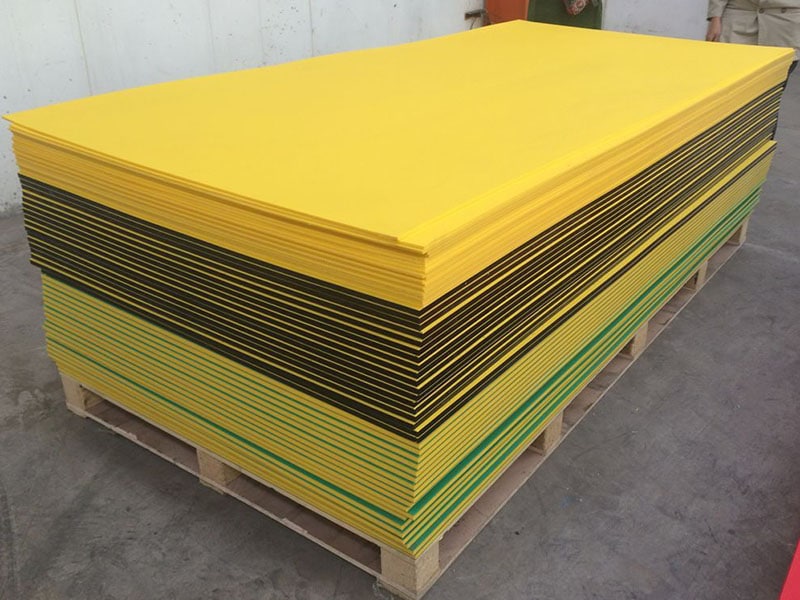Yellow HDPE Playground Board