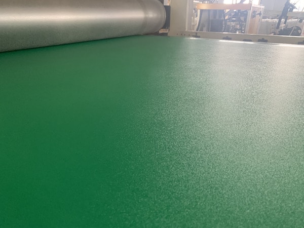 Green HDPE Sheet with Orange Peel Surface