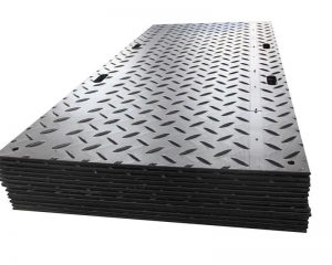 black ground protection mat