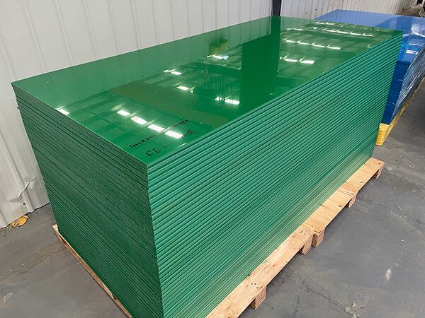 hdpe sheet in green color
