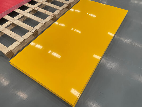 hdpe sheet in yellow color